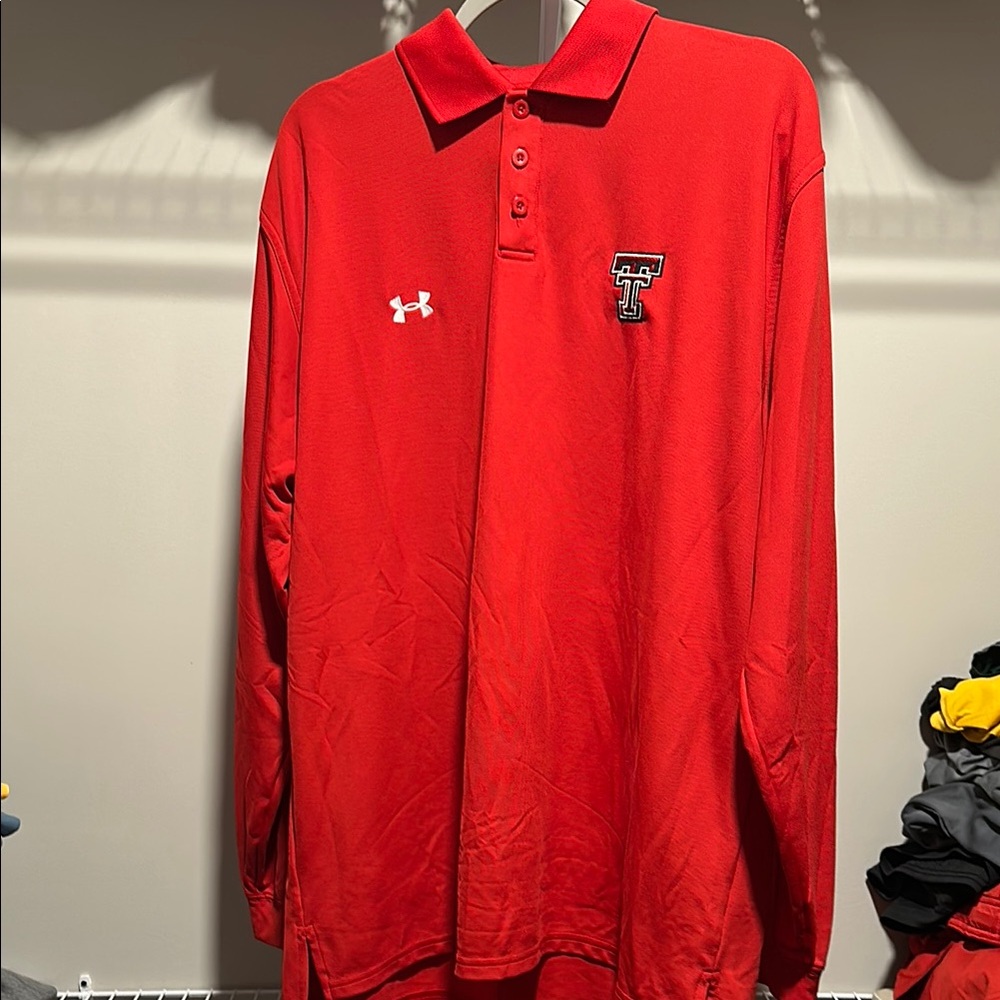 Texas Tech Red Raiders Long Sleeve Collard Shirt